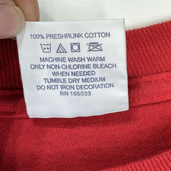 VTG ALORE Mens 2XL Red Short Sleeve T-Shirt Graphic tee - Picture 11 of 13